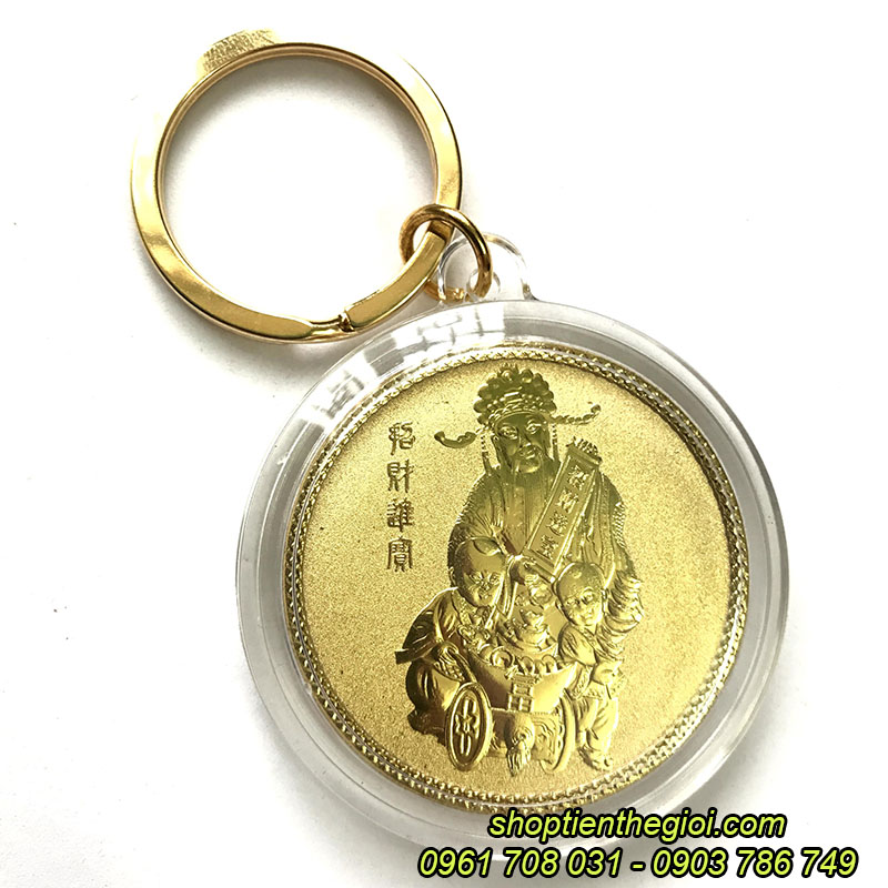 Móc khóa xu Thần Tài Vàng